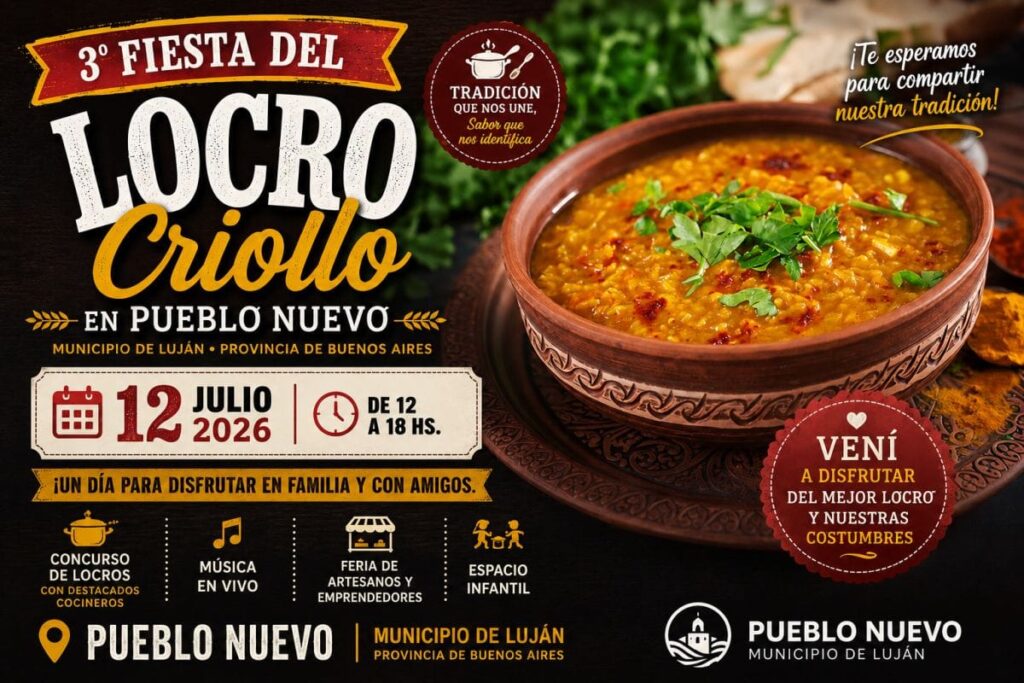 Fiesta del Locro Criollo en Pueblo Nuevo, Municipio de Luján, provincia de Buenos Aires