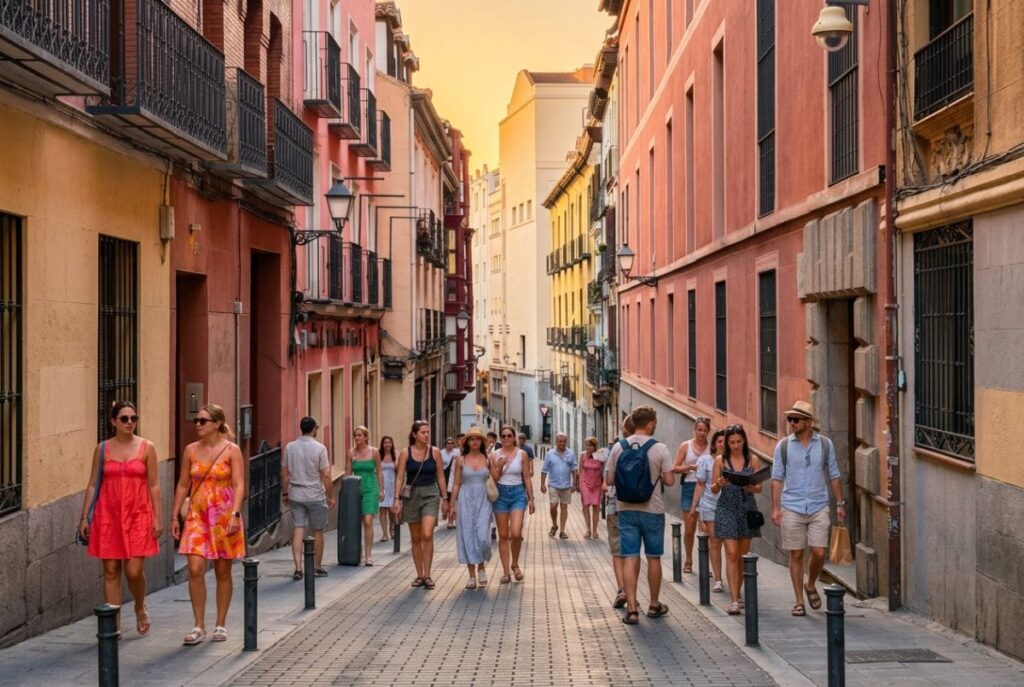 Turistas en España