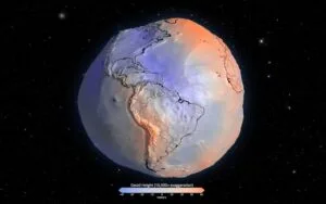Forma de la Tierra, Geoide, foto de la Nasa