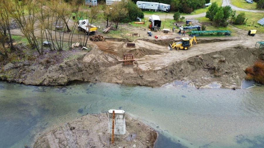 Obra de infraestructura par unir Huella Andina, que es una serie de senderos turísticos.