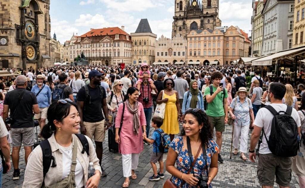 Turismo superpoblado en Europa
