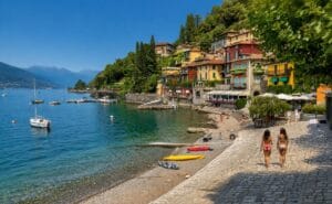 playa de Varenna, Italia