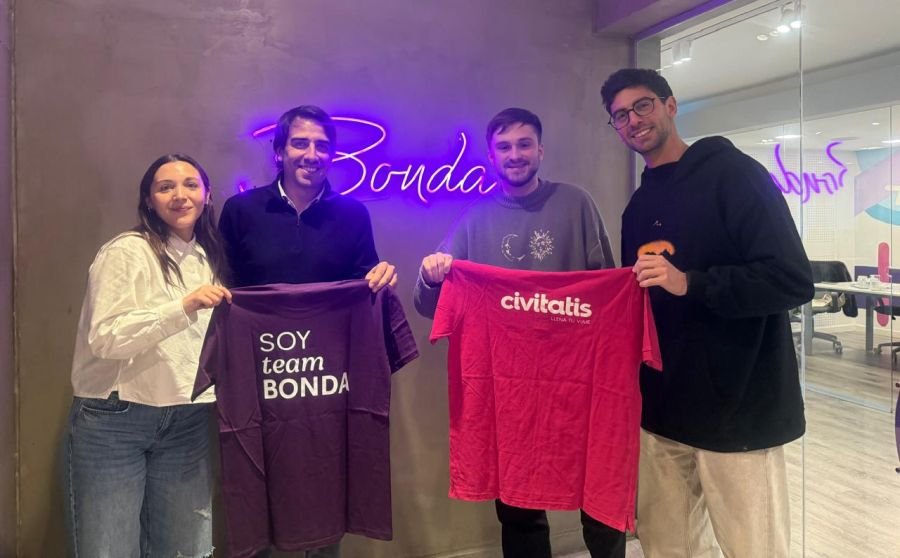 Carmela Forlani y Nicolás Posse de Civitatis y Gianluca Accinelli y Joaquín Garbi de Bonda, sellan una alianza