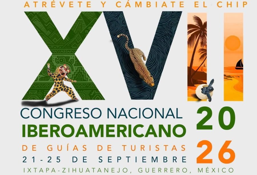 Flyer del Congreso Nacional e Internacional para Iberoamérica de Guías de Turismo