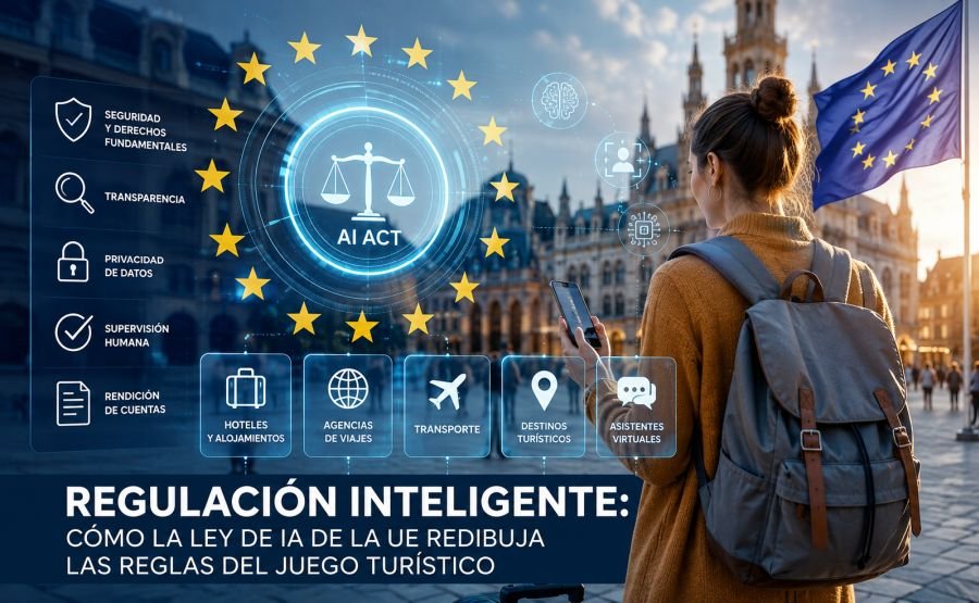 Ley de Inteligencia Artificial en la Unión Europea, y como juega en el área de turismo
