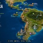 Mapa de América Latina, Turístico