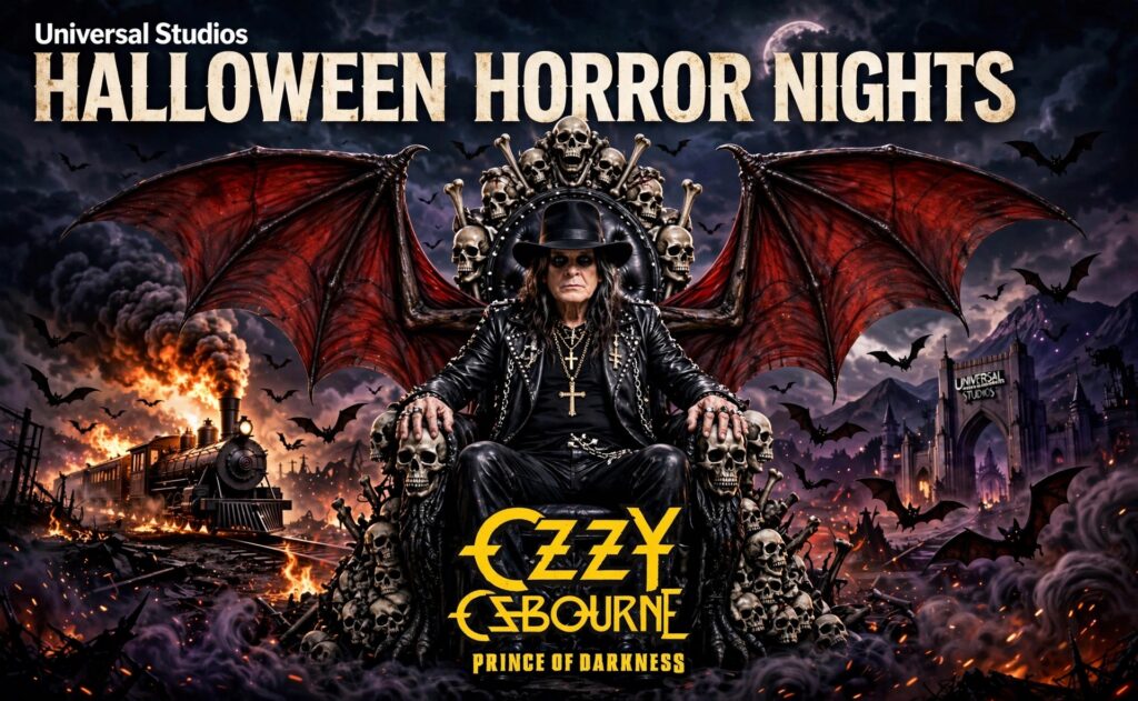 Ozzy Ozbourne, Príncipe de las Tinieblas, Halloween Horror Nights, flyer