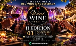 Evento Wini Wine Fest flyer, Winifreda La Pampa