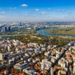 Foto aérea de Belgrado, Serbia