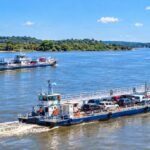 Cruce Binacional Puerto Iguazú en la provincia de Misiones y Presidente Franco en Paraguay. En la Triple Frontera