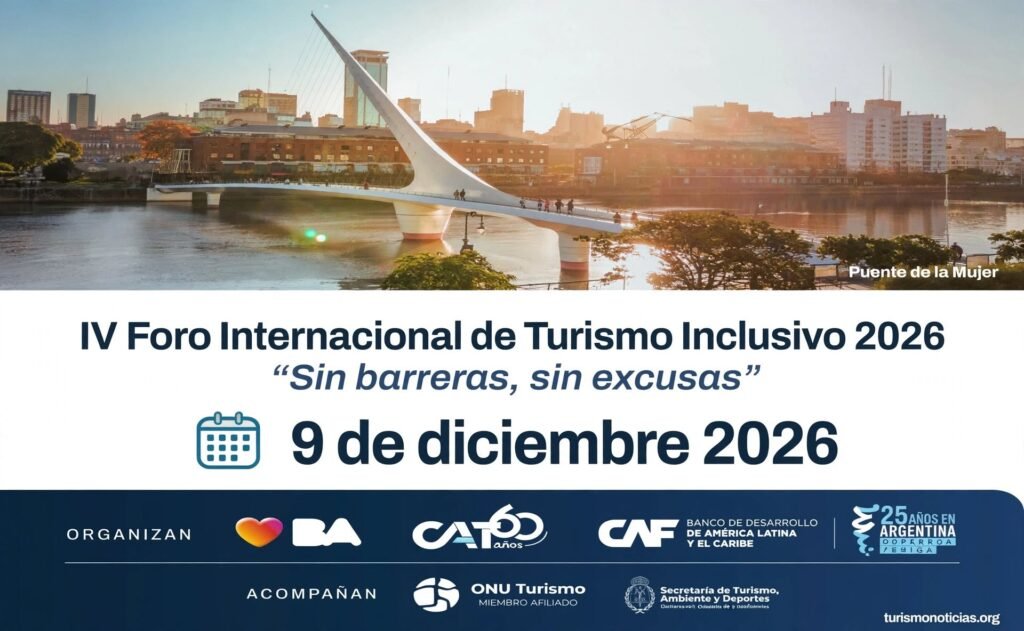 IV Foro Internacional de Turismo Inclusivo que se realizará el 9 de diciembre 2026, flyer