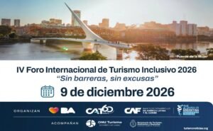 IV Foro Internacional de Turismo Inclusivo que se realizará el 9 de diciembre 2026, flyer