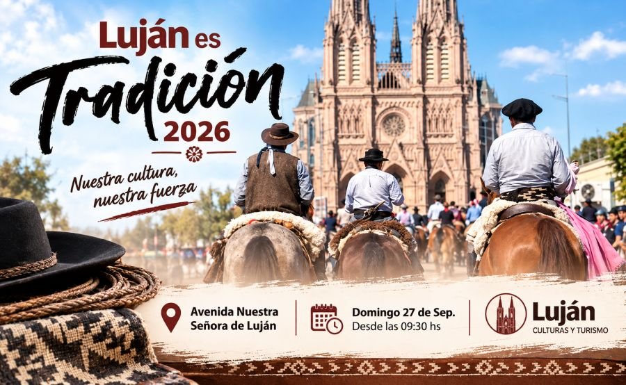 Luján es Tradición, flyer del evento 27 de septiembre 2026