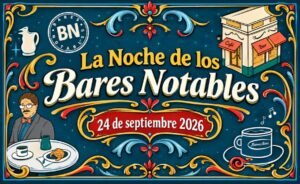 Flyer de la Noche de los Bares Notables