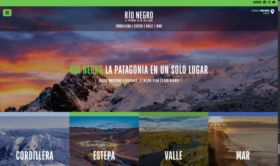 Nueva Plataforma de Turismo en Río Negro que te permite armar tu viaje