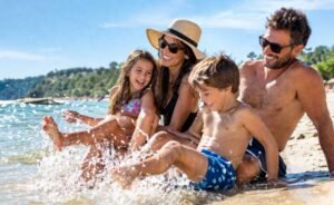 Familia Argentina de Vacaciones en Verano