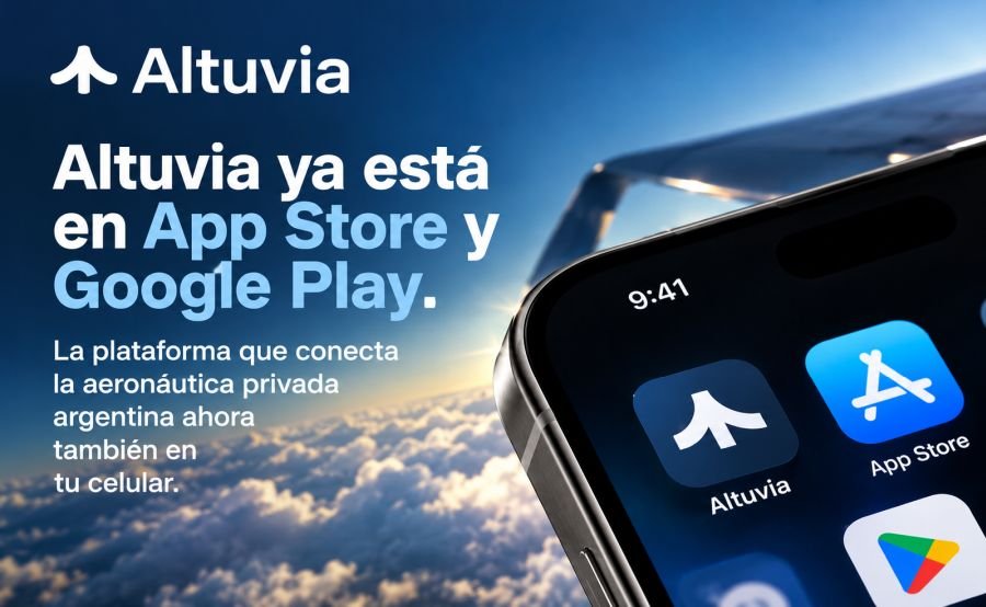 Altuvia app que agrupa a la aviación privada