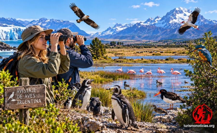 Avistaje de Aves en la Argentina, imagen ilustrativa generada con AI