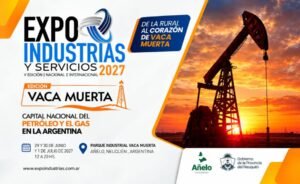 Flyer de la Exposición de Industrias y Servicios en Vaca Muerta