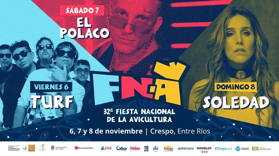 Fiesta Nacional de la Avicultura en Crespo, Entre Ríos, 6 al 8 de noviembre 2026
