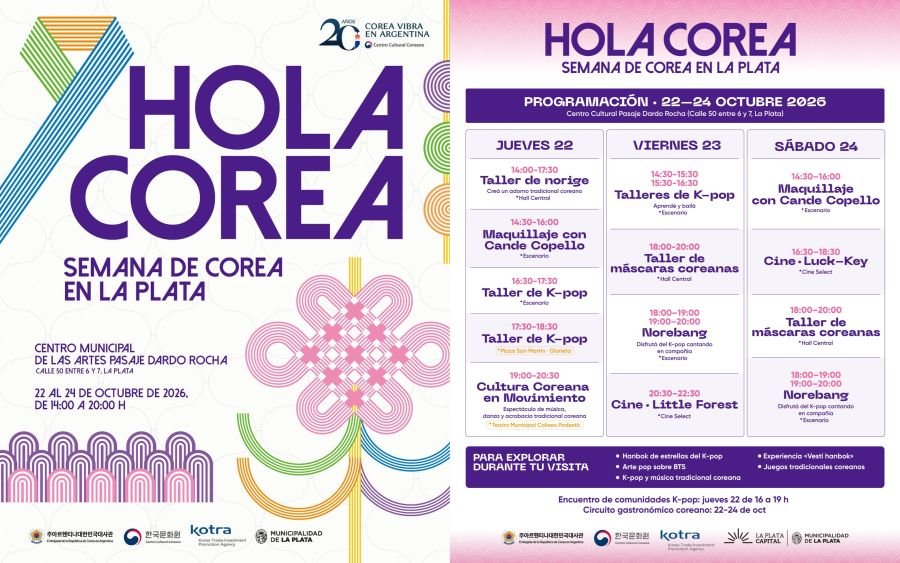 Hola Corea, exposición, talleres y actividades de la Cultura Surcoreana en La Plata, Buenos Aires