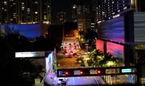 Foto nocturna de Miami
