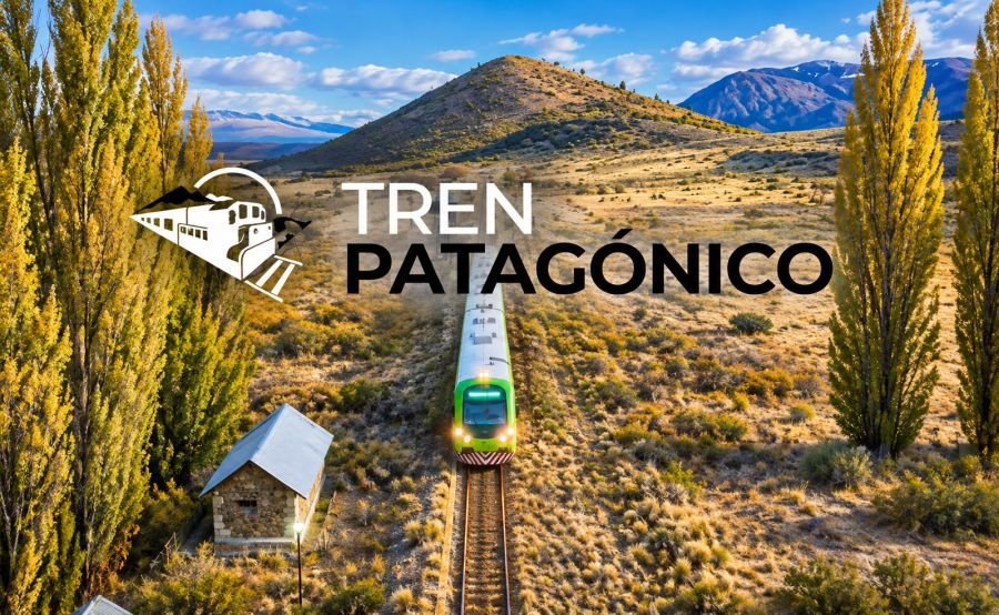 Tren Patagónico, foto con el Logo oficial.